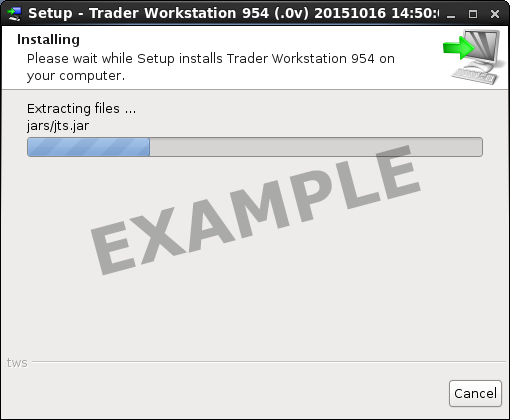 TWS Install for Linux Screen