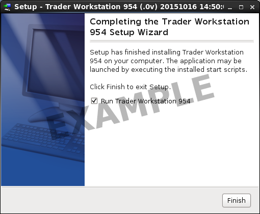 TWS Install for Linux Screen